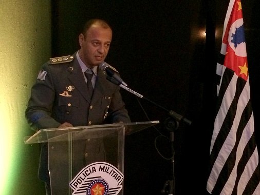  Durante solenidade, tenente coronel Marcondes anuncia saída do comando do batalhão