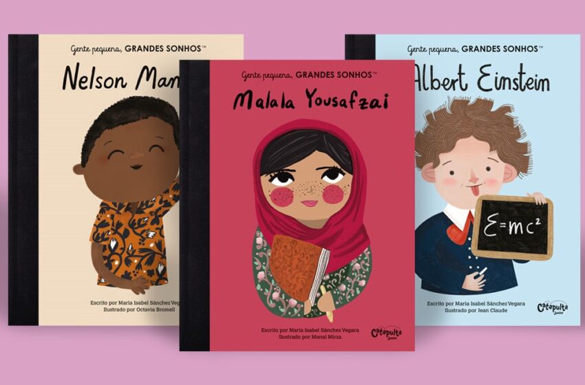  Albert Einstein, Malala e Nelson Mandela são retratados em novo lançamento da Catapulta Editores