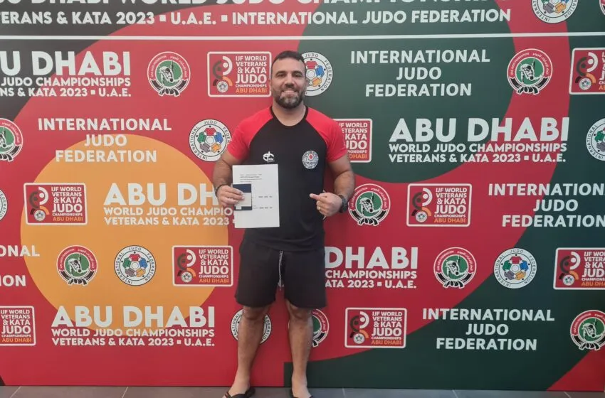  Judoca barretense Tiago Leal fica em 5º lugar no Mundial de Veteranos