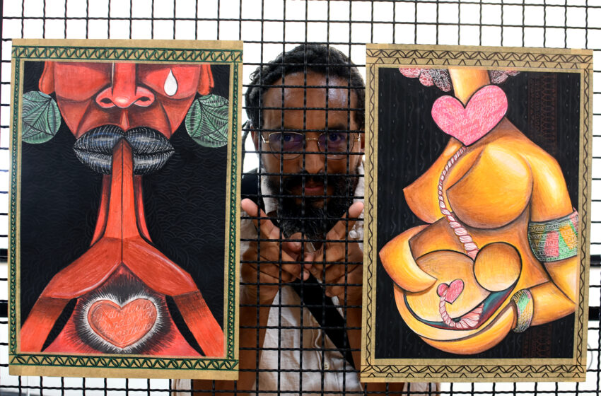  Exposição “mães pretas, fábricas de lágrimas” revela talento do artista Marcelo Zion
