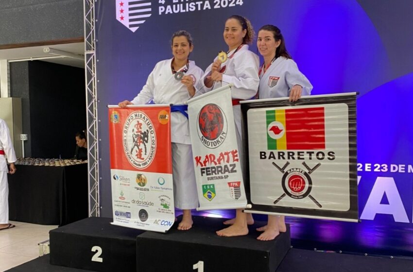  Atletas barretenses conquistam medalha e classificação para final do Campeonato Paulista de Karatê 2024