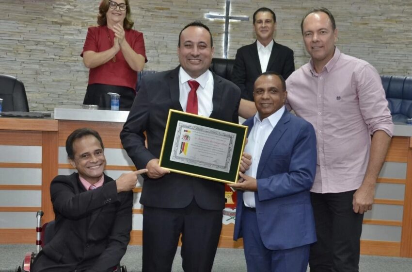  Anderson de Souza Alves, Presidente do Instituto O Amor, recebe Título de Cidadão Honorário de Barretos