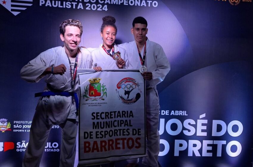  Karatecas barretenses brilham na 5ª Etapa do Paulista e conquistam 10 medalhas