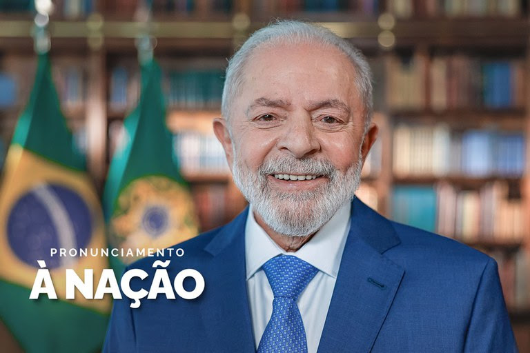  Presidente Lula faz balanço otimista de um ano e meio de gestão em pronunciamento à nação