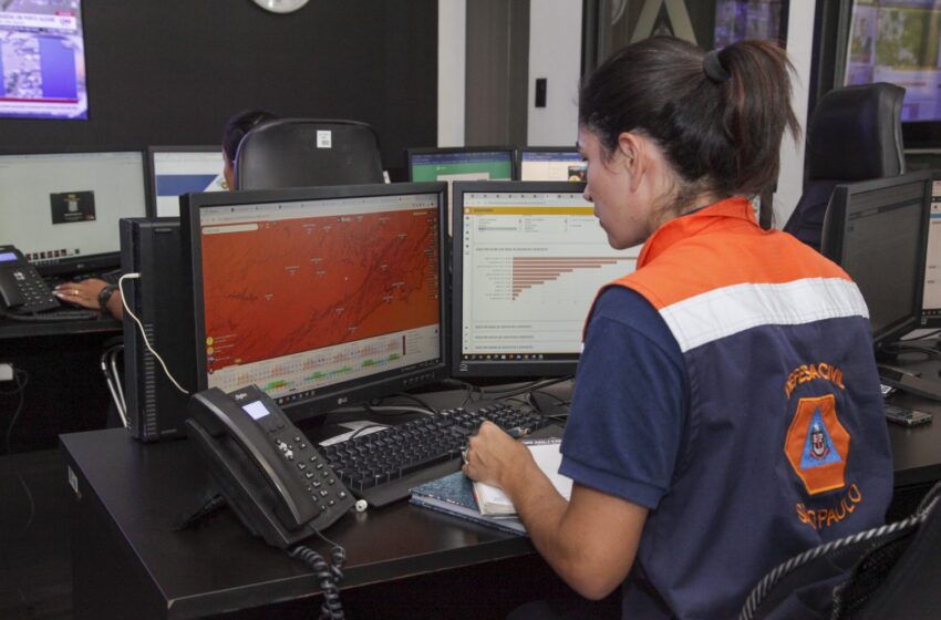  Defesa Civil emite alerta para risco meteorológico em São Paulo neste fim de semana