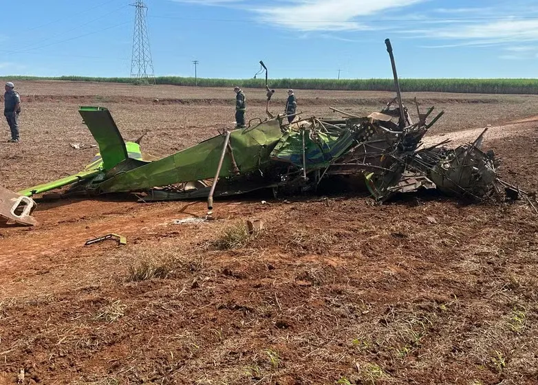  Avião agrícola cai entre Guaíra e Miguelópolis (SP) e piloto morre no local
