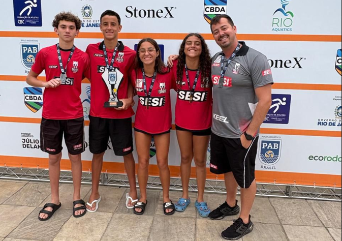 Atletas do SESI Barretos conquistam medalhas no Brasileiro Sub-14 de Polo Aquático