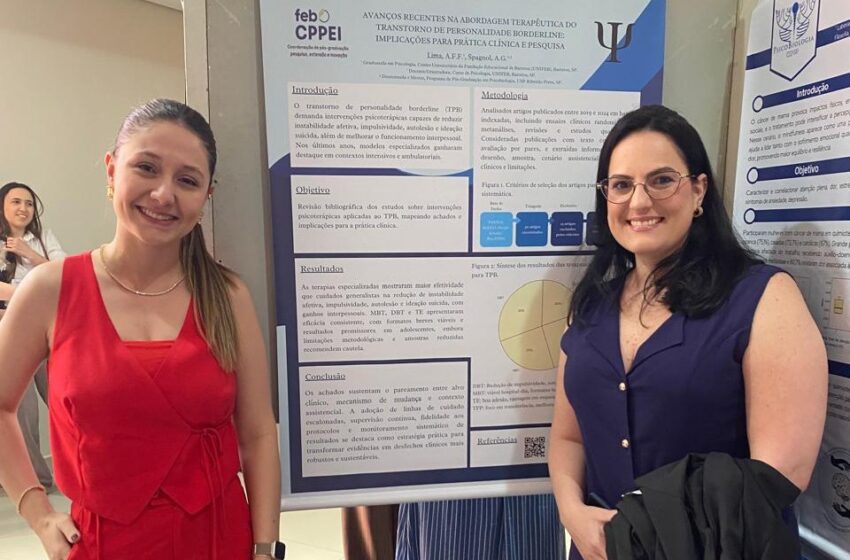 Aluna do UNIFEB conquista 3º lugar em congresso nacional e destaca protagonismo estudantil na Psicologia