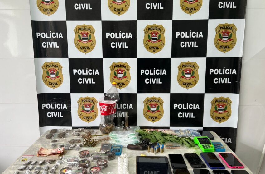 Três pessoas são presas por tráfico de drogas em operação conjunta da Polícia Civil em Colômbia