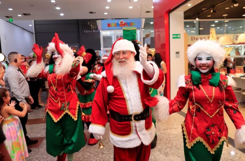  Chegada do Papai Noel lota corredores e inaugura o “Natal Iluminado” no North Shopping Barretos