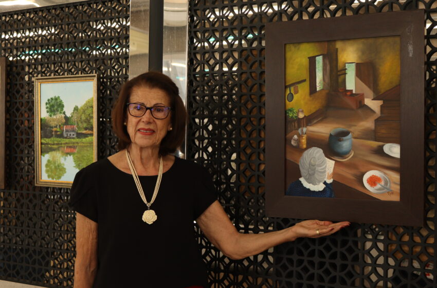  Exposição no UNIFEB reúne obras de Rute Meneghelo e retrata trajetória marcada por memórias