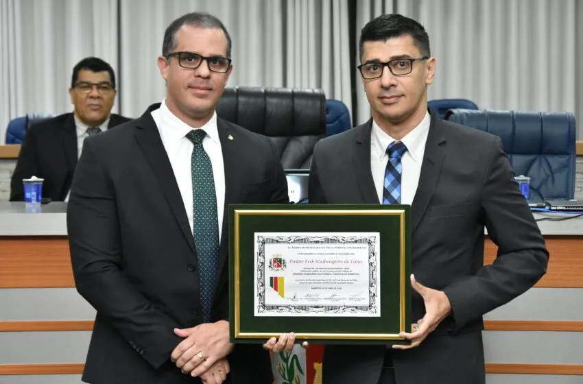  Câmara de Barretos concede Título de Cidadão Honorário ao pastor Erik Washington