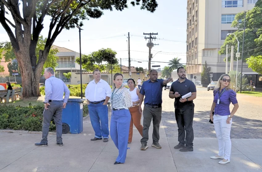  CPI da Praça Francisco Barreto realiza vistoria técnica em obras de revitalização