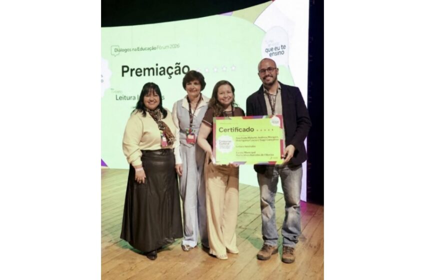  Escola municipal conquista 1º lugar em concurso regional da EPTV Ribeirão com projeto de incentivo à leitura
