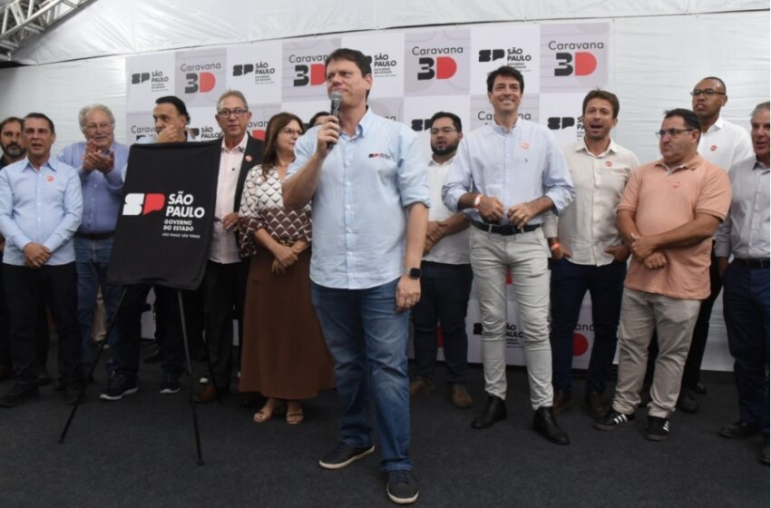  Tarcísio encerra agenda na região com anúncios de R$ 146,5 milhões em investimentos