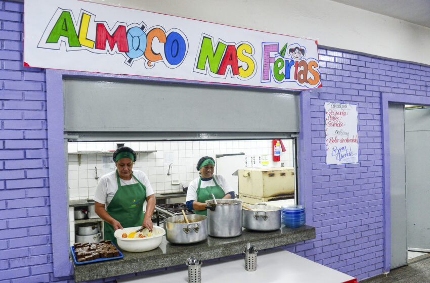  Escolas estaduais oferecem almoço gratuito nas férias; cadastro segue até amanhã (26)