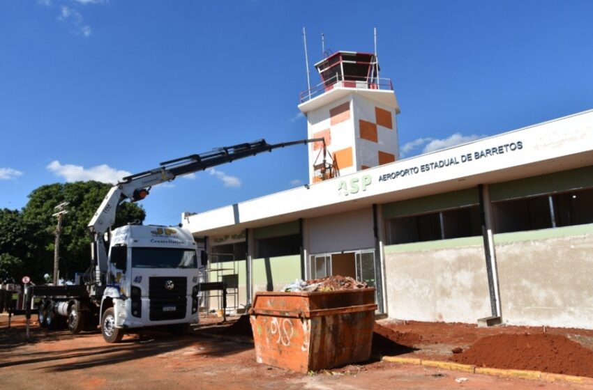  Aeroporto tem mais de 50% da reforma concluída e prevê entrega antes da Festa do Peão